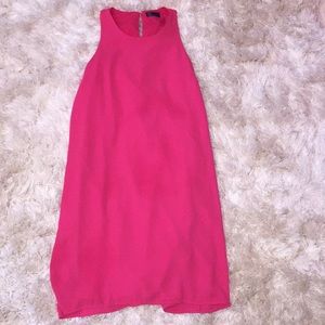 Flowing Hot Pink Dress Keyhole Back 💖